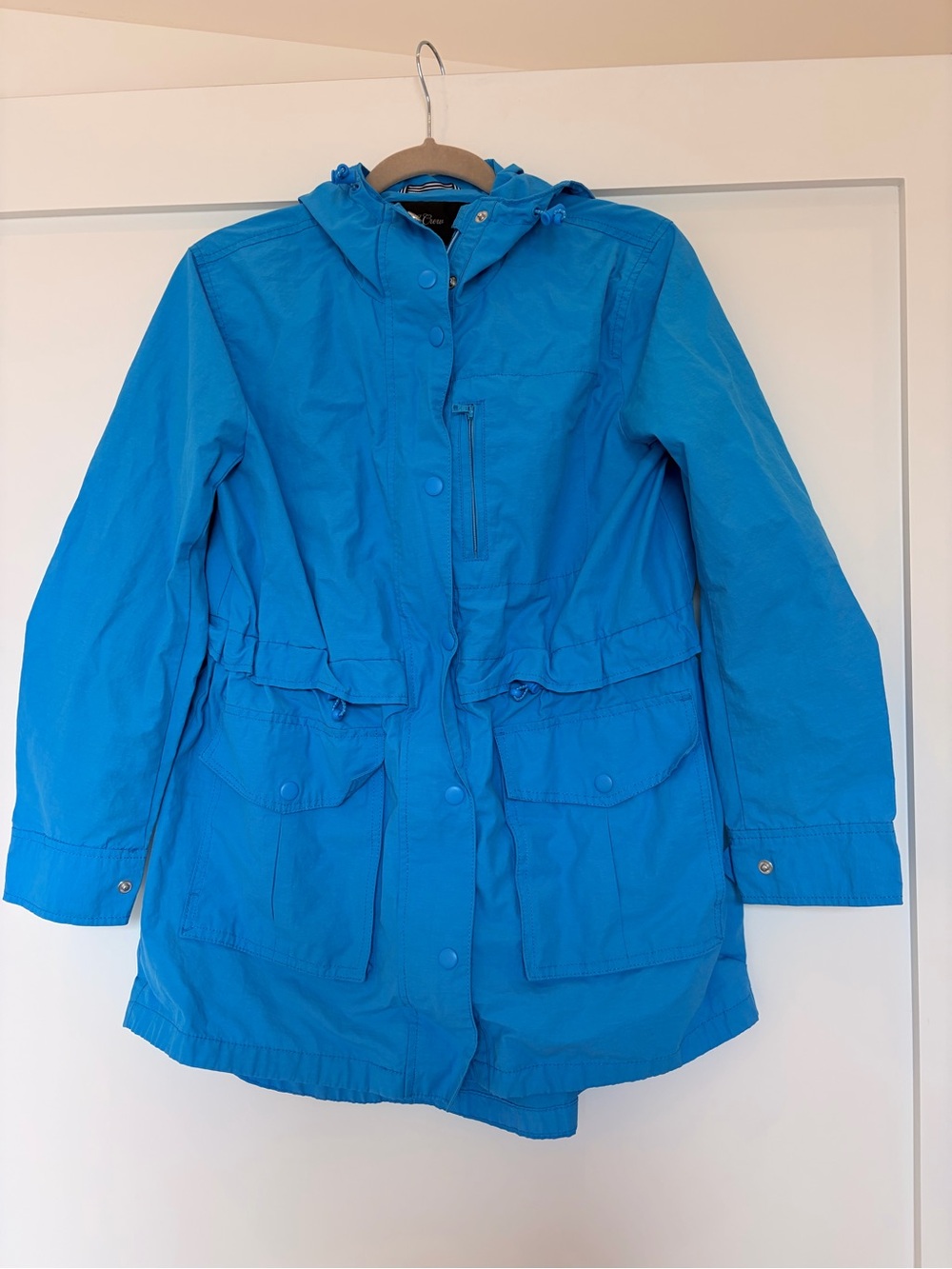 J. Crew Electric Blue Hooded Utility Jacket